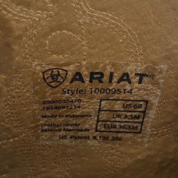 Ariat Leather Boots Heritage Western J Toe Sassy Brown - Picture 9 of 9